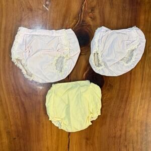 Vintage Unbranded Baby Waterproof Diaper Cover Lot of 3 3-6 Months 6-9 Mo H4-10